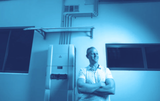 Homeowner with system